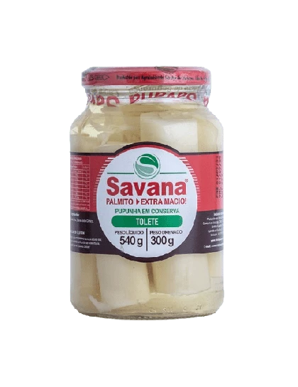 Palmito Pupunha Toletes Savana 300g