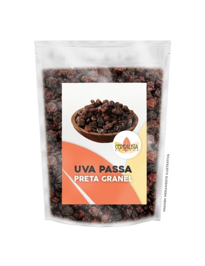 Uva Passa Preta Argentina Sem Semente