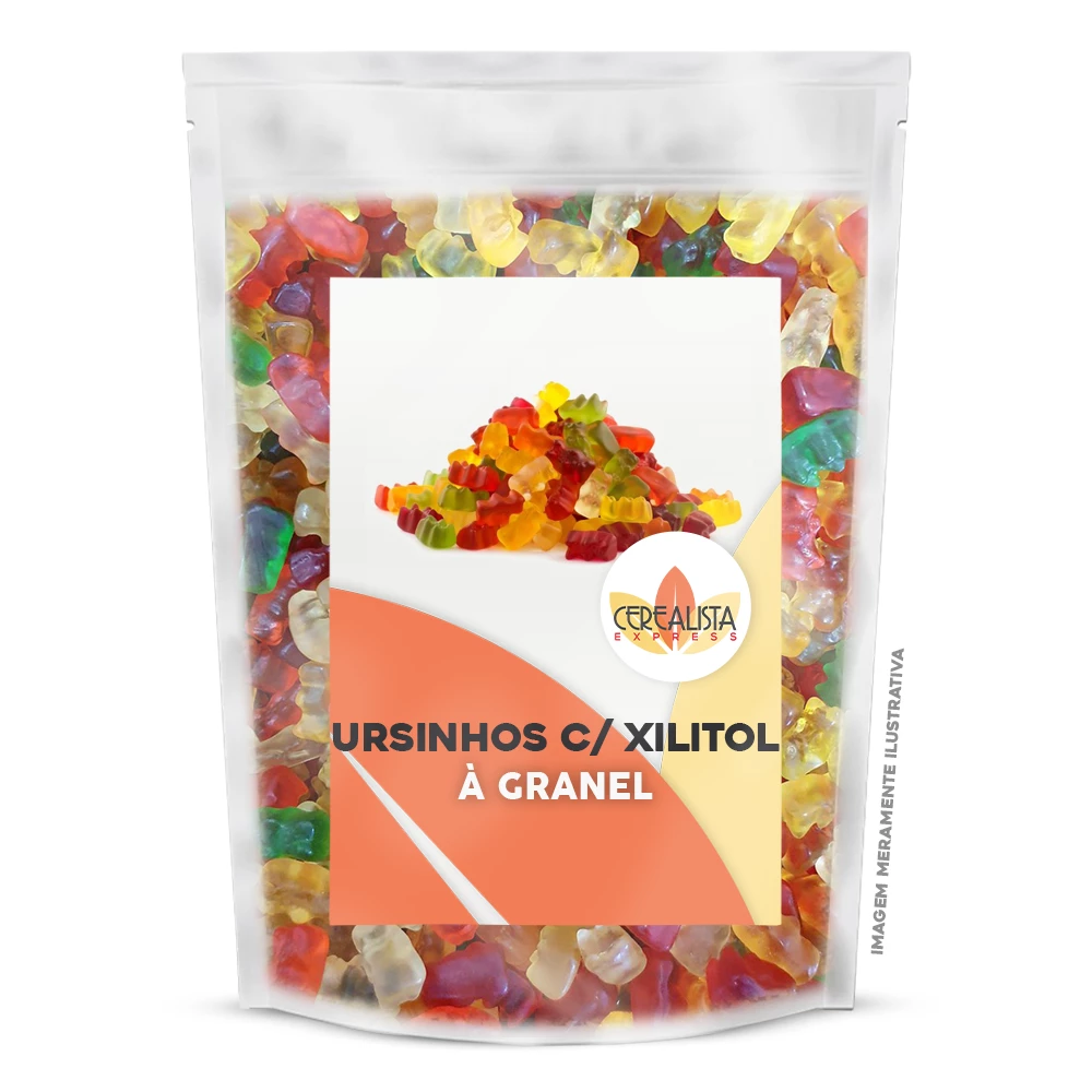 Bala de Ursinho Sem Açúcar Com Xilitol