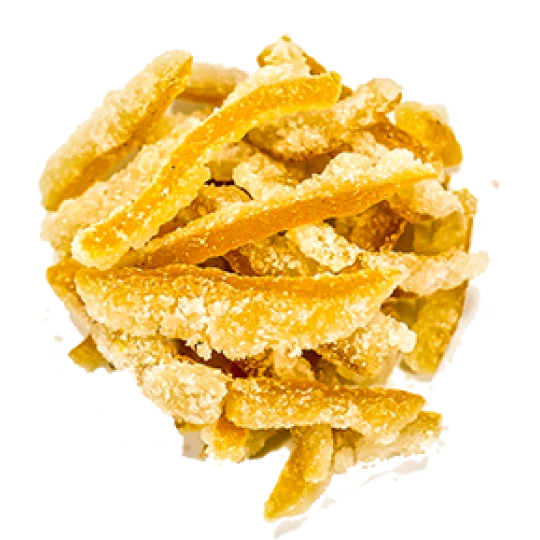 Casquinha de Laranja Cristalizada a Granel