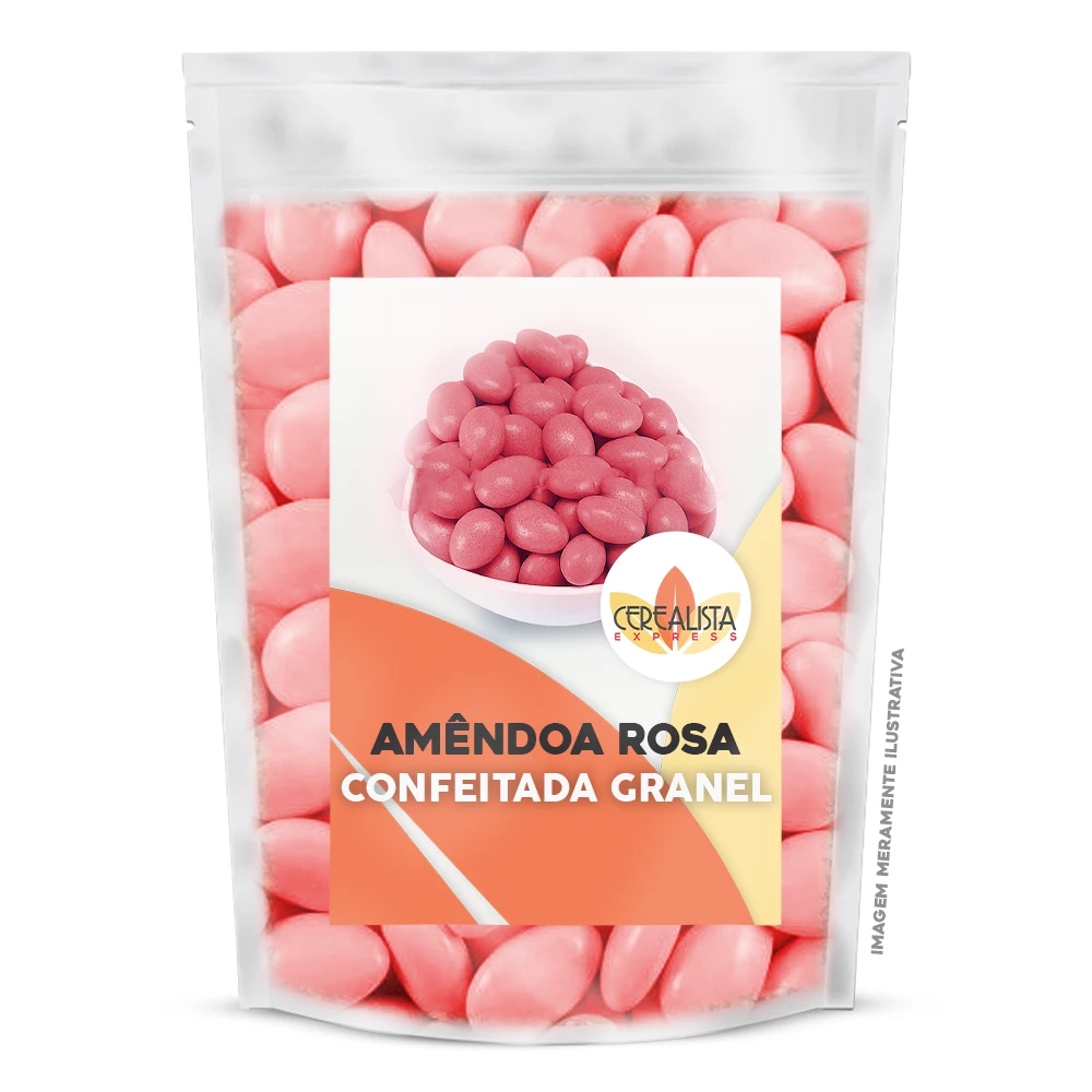 Amêndoa Confeitada Rosa
