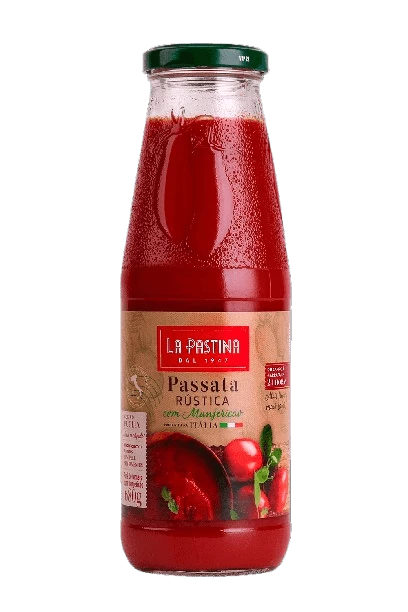 Molho de Tomate C/ Manjericão Passata Rústica La Pastina 680g