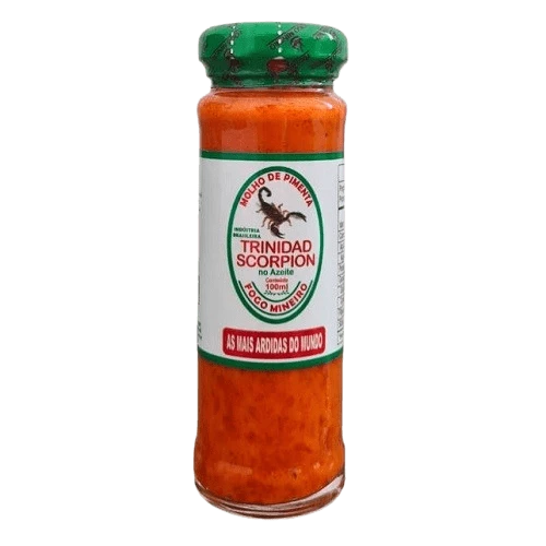 Molho de Pimenta Trinidad Scorpion no Azeite Fogo Mineiro 100ml