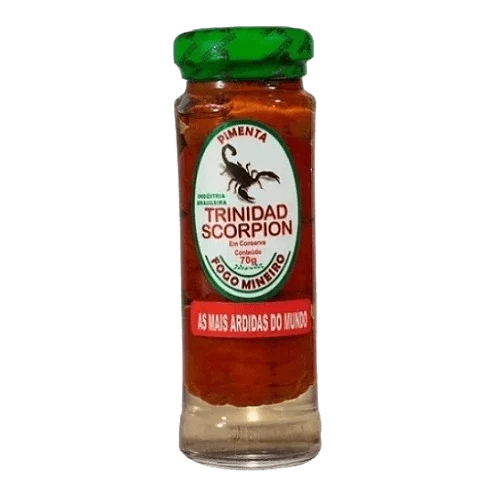 Pimenta em Conserva Trinidad Scorpion Fogo Mineiro 70g 