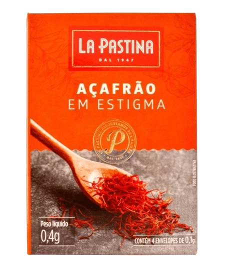 Açafrão Espanhol em Estigmas La Pastina 400mg