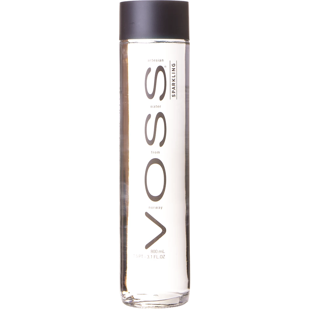 Água Voss Com Gás Sparkling Vidro 800ml