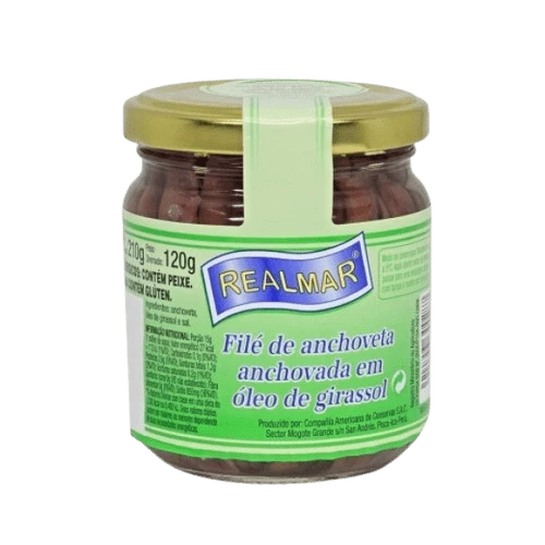 Filé de Anchova Realmar em Óleo Vegetal 210g