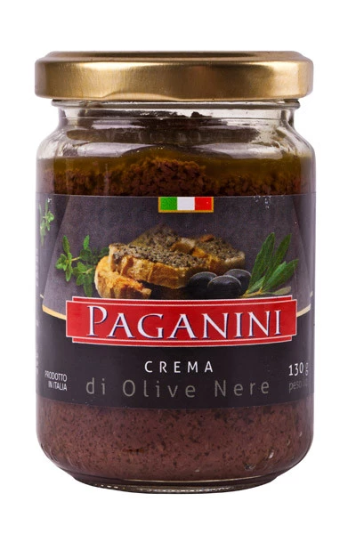 Antepasto Crema di Olive Nere Paganini 130g