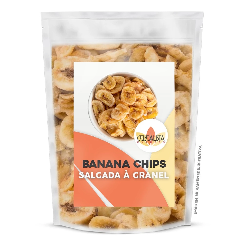 Banana Chips Assada e Salgada