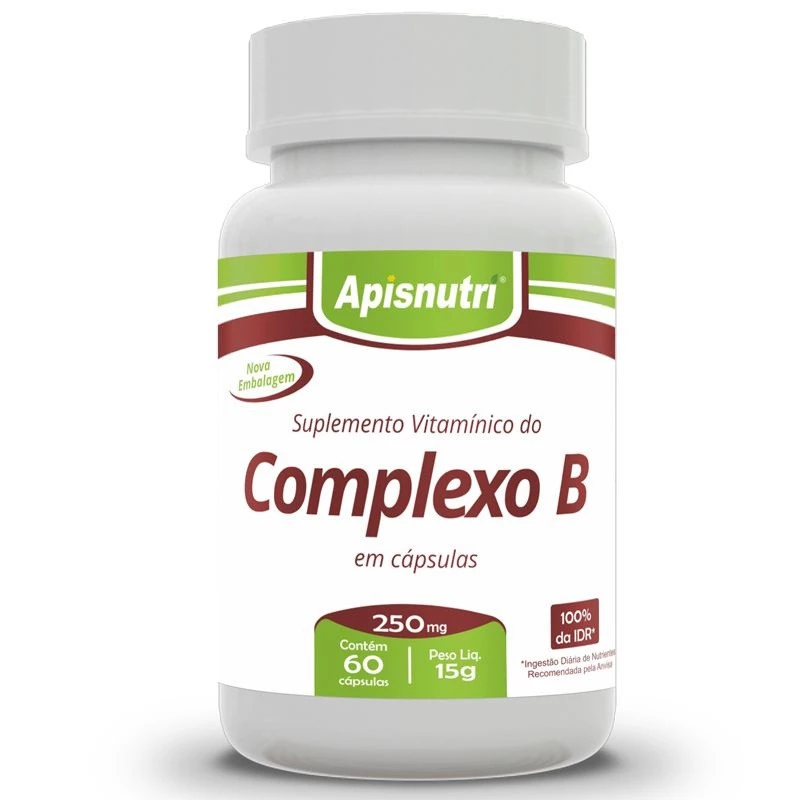 Cápsula de Complexo B Apisnutri 60cp