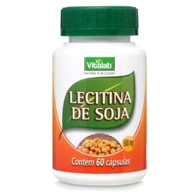 Cápsula de Lecitina de Soja Vitalab 60cp
