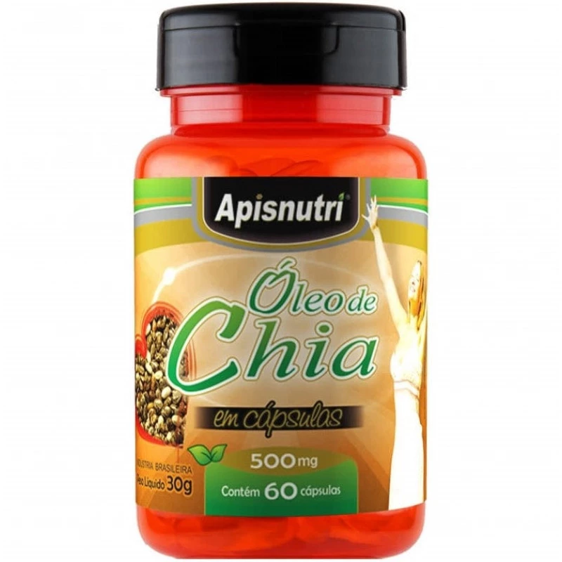 Cápsula de Óleo de Chia Apisnutri 60cp