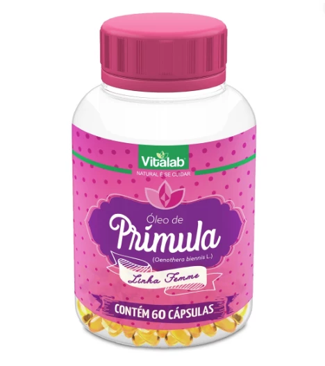 Cápsula de Óleo de Prímula Vitalab 60cp