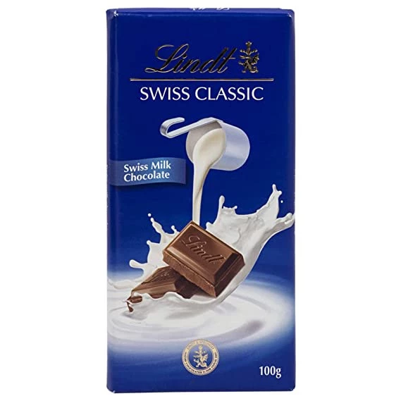 Chocolate ao Leite Lindt Swiss Classic (100g)