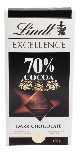 Chocolate Dark Excellence Lindt 70% Cocoa (100gr)