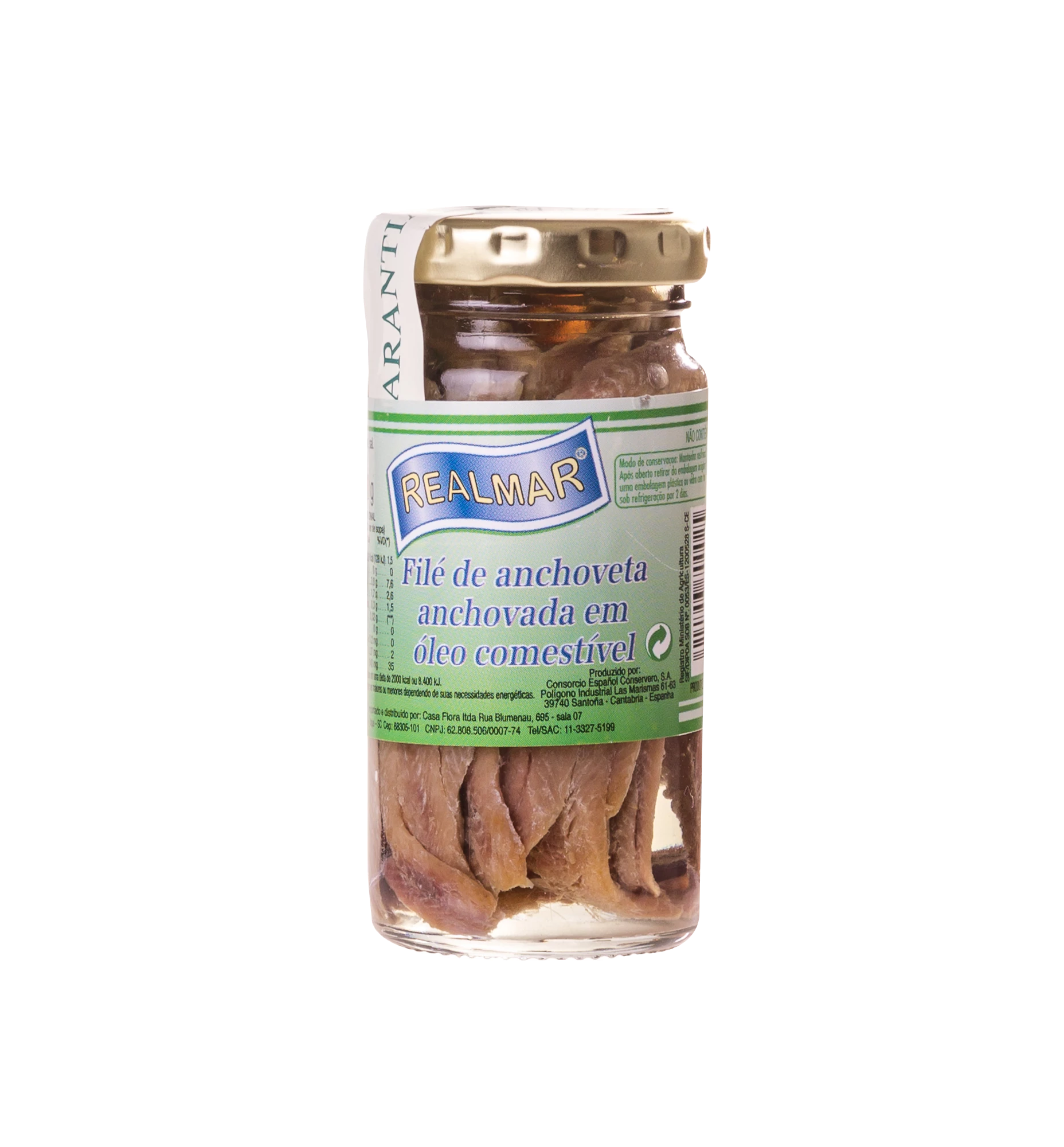Filé de Anchova Realmar em Óleo Vegetal 210g