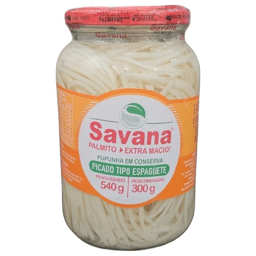 Palmito Pupunha Espaguete Savana 300g 