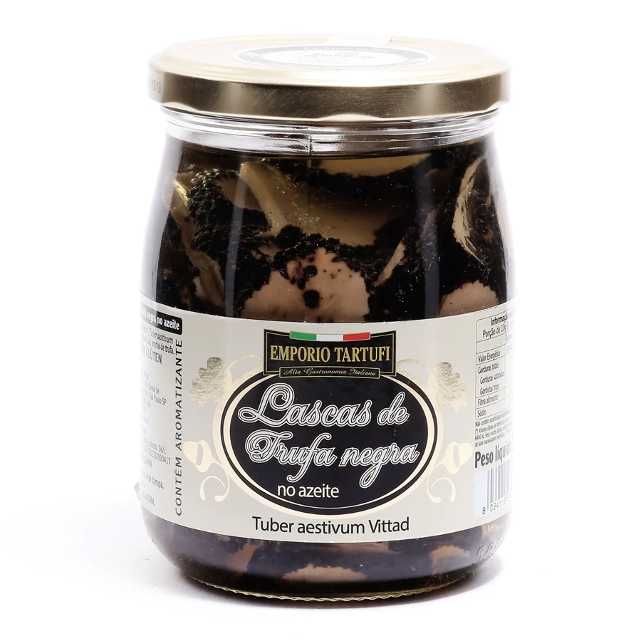 Lascas de Trufas Negras Em Azeite Emporio Tartufi 500g