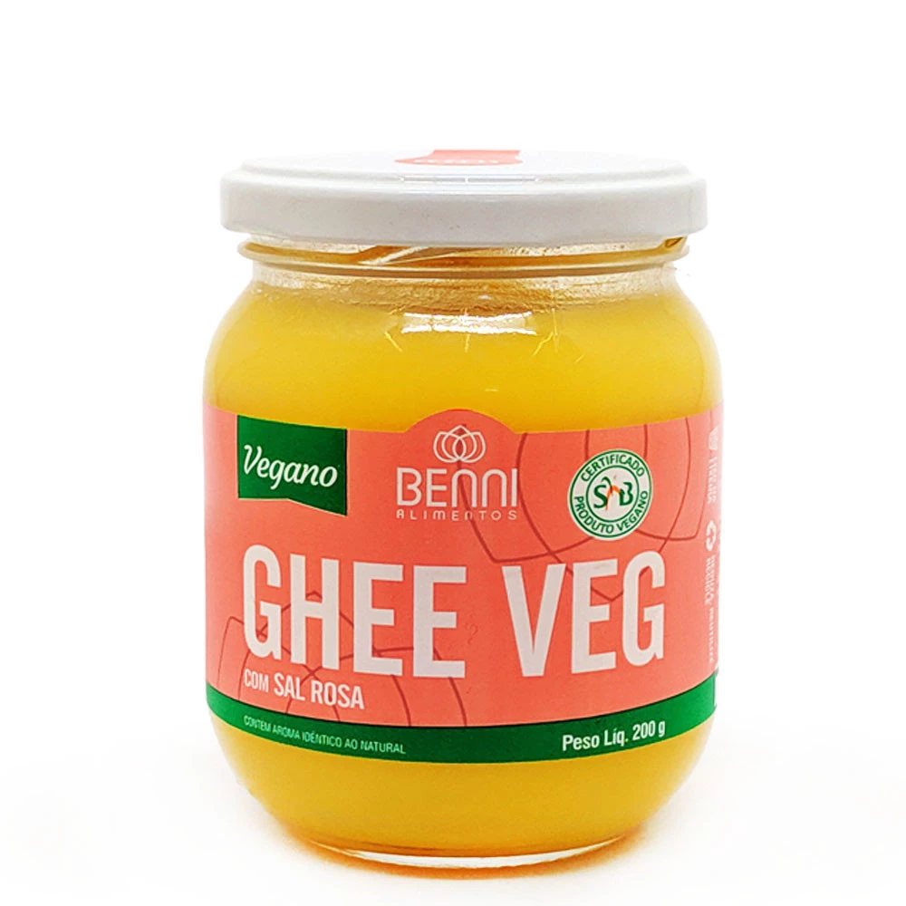 Manteiga Ghee com Sal Rosa Vegana 200g Benni