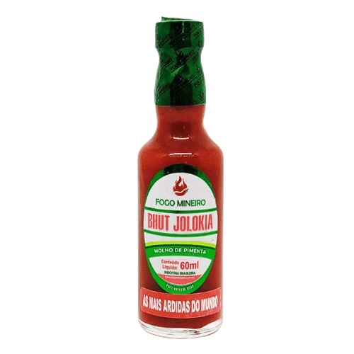 Molho de Pimenta Bhut Jolokia Fogo Mineiro 60ml