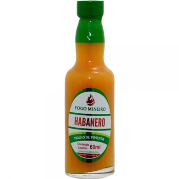 Molho de Pimenta Habanero Fogo Mineiro 60ml
