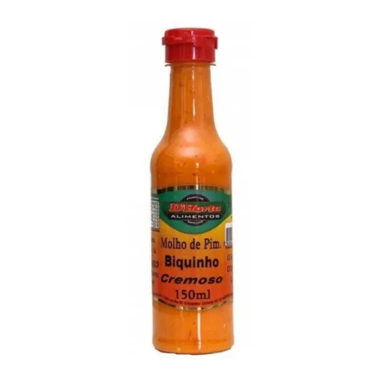 Molho de Pimenta Biquinho Defumado D'horta 150ml