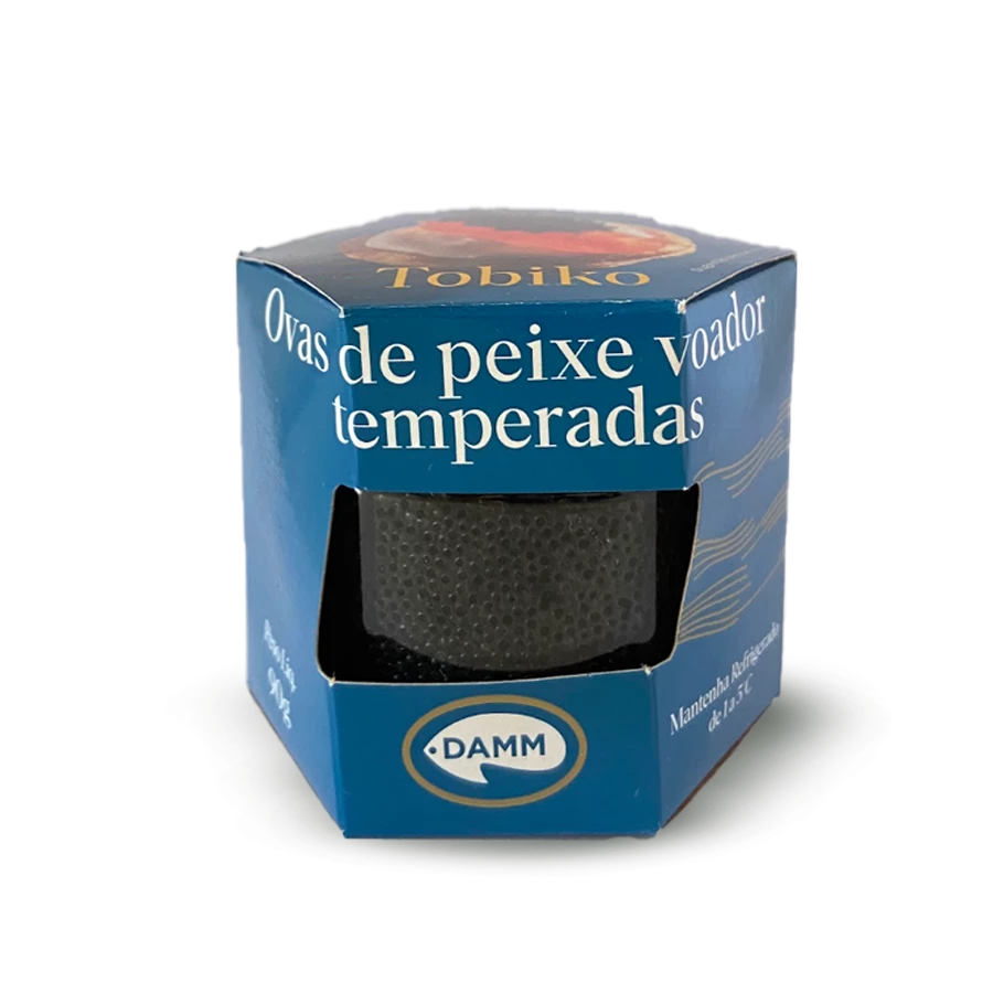 Ovas De Peixe Capelin Voador Temperadas Preta Damm 90g