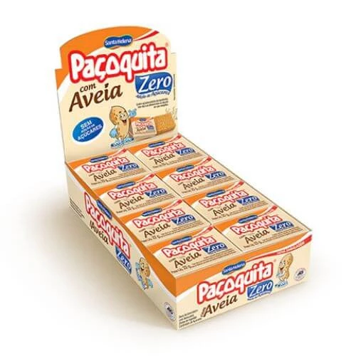 Paçoquita Zero com Aveia Santa Helena Display 528g