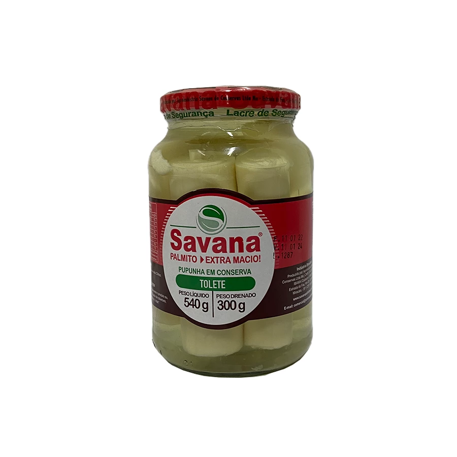 Palmito Pupunha Toletes Savana 300g