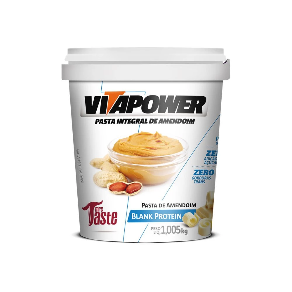 Pasta de Amendoim Blank Protein Vitapower Mrs Taste 1,005kg