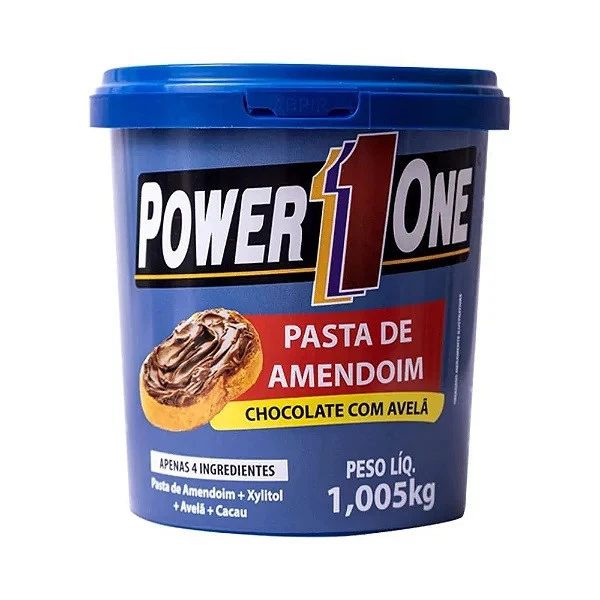 Pasta de Amendoim Choc/ Avelã Power One 1kg