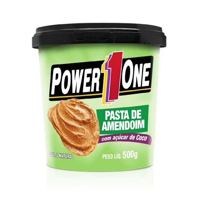 Pasta de Amendoim c/ Açúcar de Coco Power One 500g 