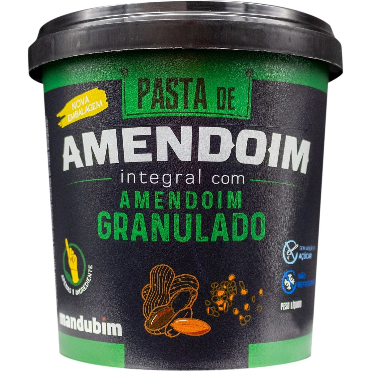 Pasta de Amendoim Granulado Mandubim 1kg