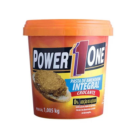 Pasta de Amendoim Integral Crocante Power One 1,005kg 