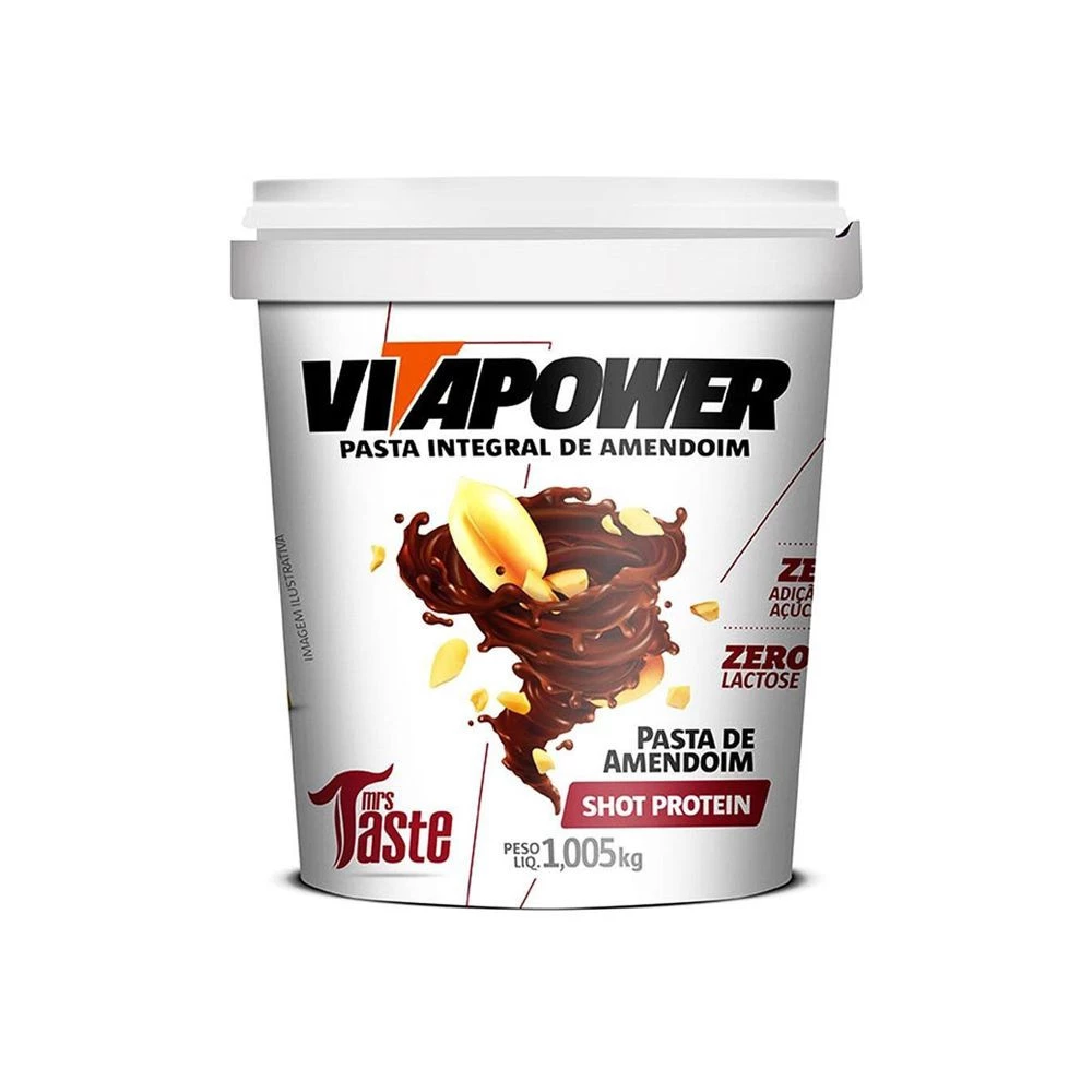 Pasta de Amendoim Shot Protein Vitapower Mrs Taste 1,005kg