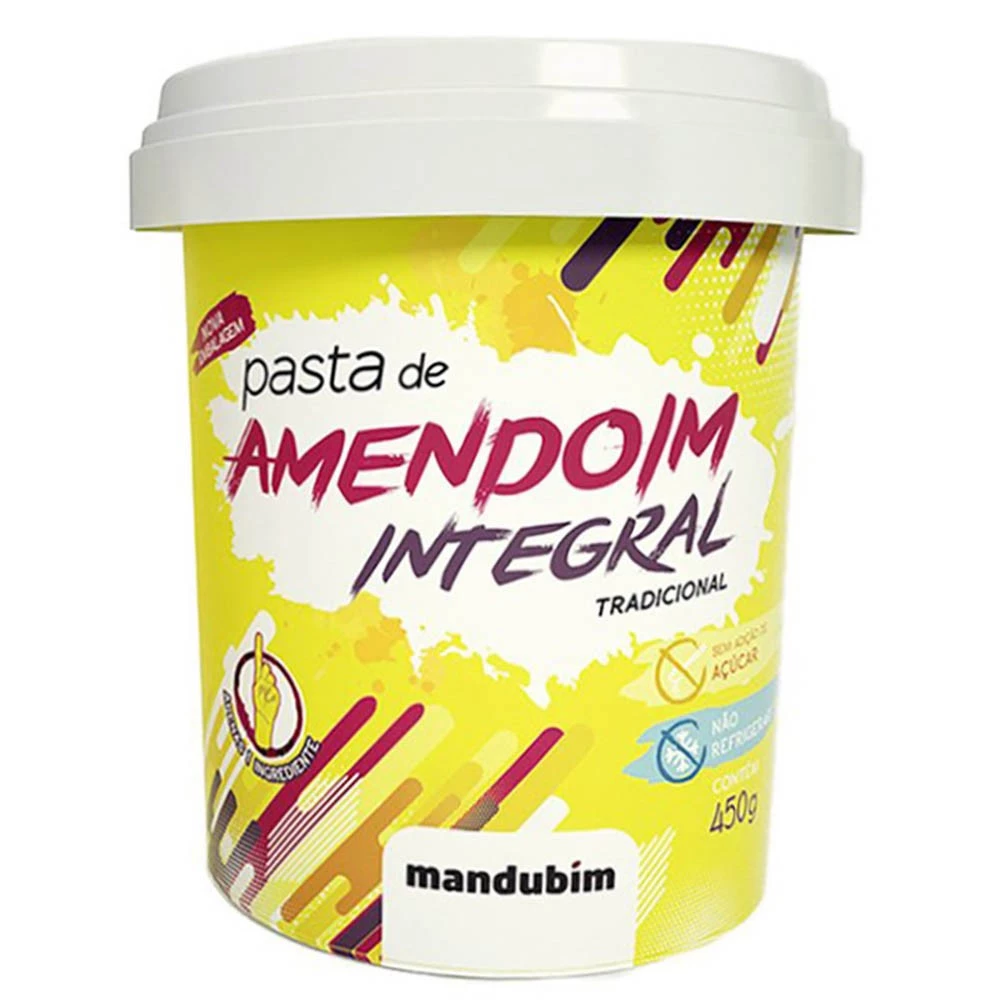 Pasta de Amendoim Integral Mandubim 450g