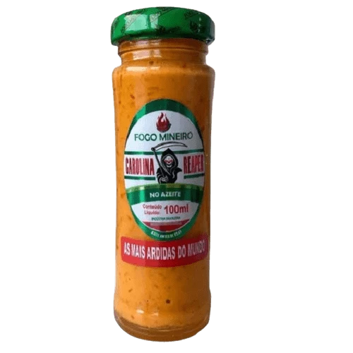 Pimenta Carolina Reaper no Azeite Fogo Mineiro 100ml