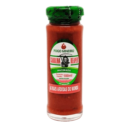 Pimenta Carolina Reaper Macerada Fogo Mineiro 100ml 