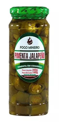 Pimenta Jalapeño Conserva Fogo Mineiro 350g
