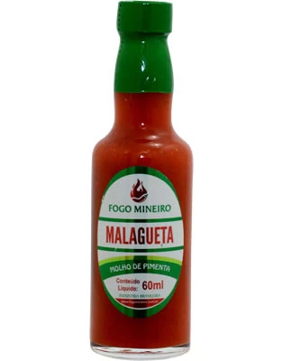 Molho de Pimenta Malagueta Fogo Mineiro 60ml