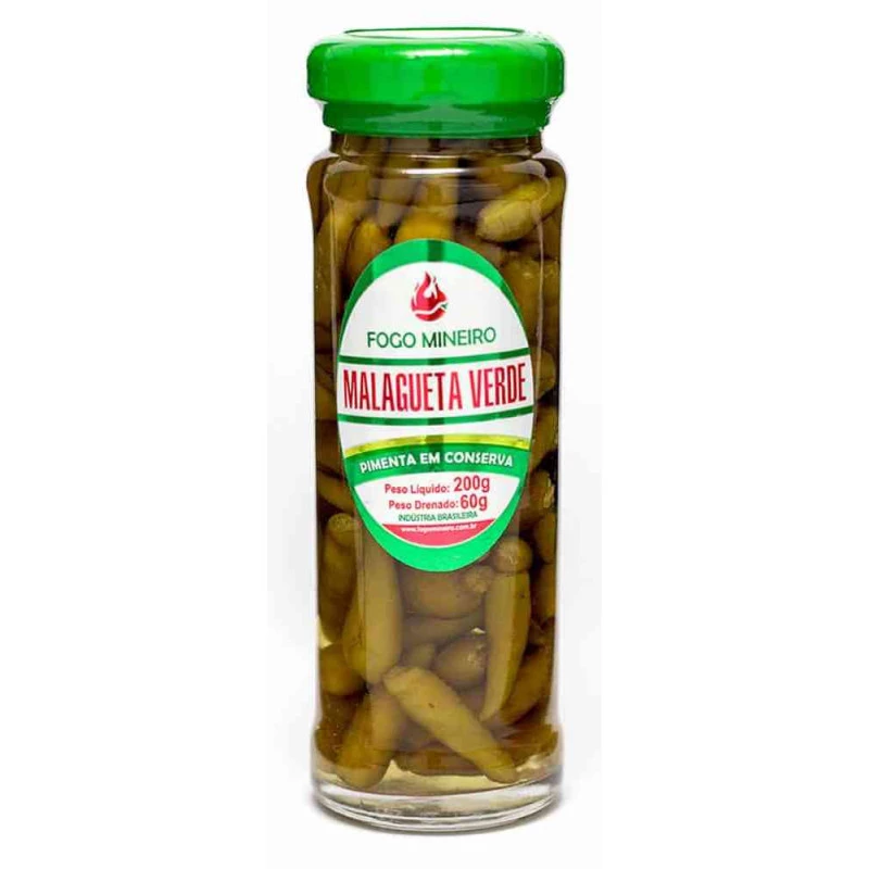 Pimenta Malagueta Verde Fogo Mineiro 200g
