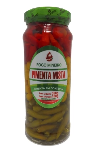 Pimenta Mista Conserva Fogo Mineiro 350g