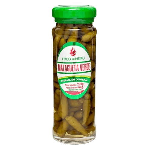 Pimenta Malagueta Verde Fogo Mineiro 200g