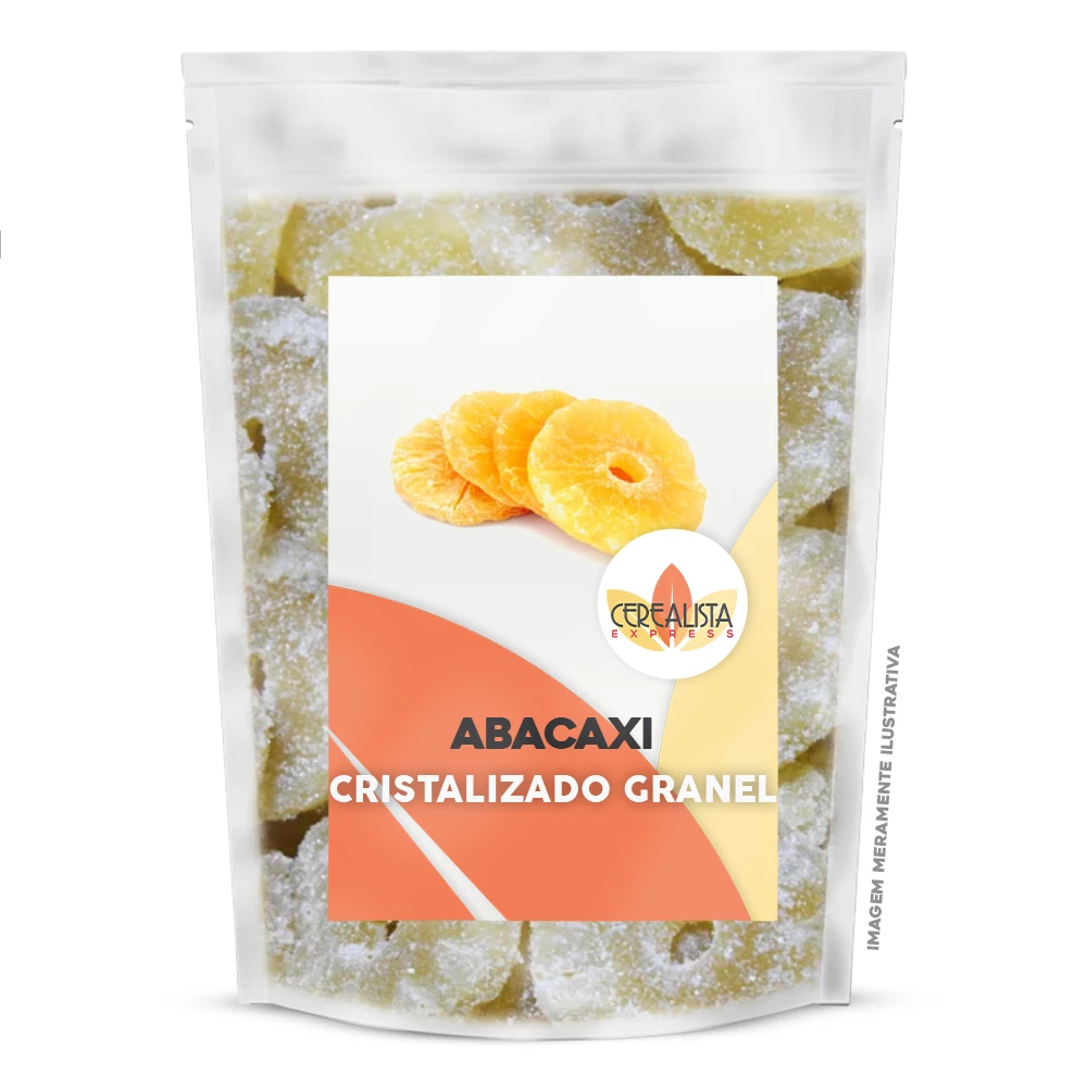 Abacaxi Cristalizado em Rodelas