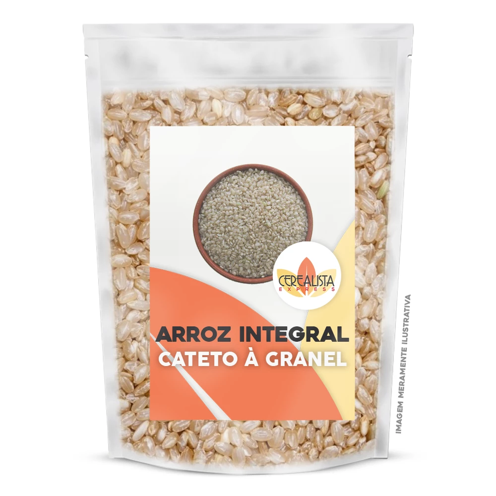 Arroz Cateto Integral Branco a Granel