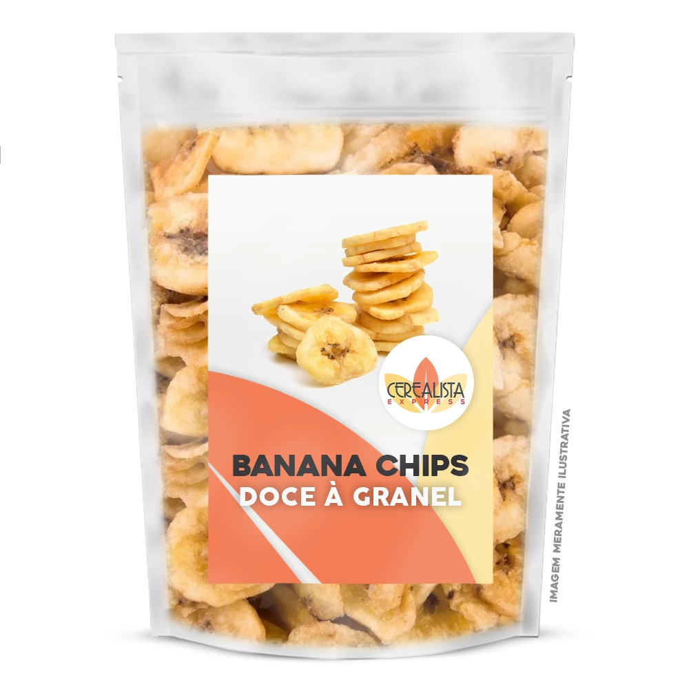 Banana Chips Doce Com Canela