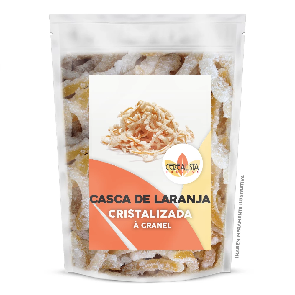 Casquinha de Laranja Cristalizada a Granel