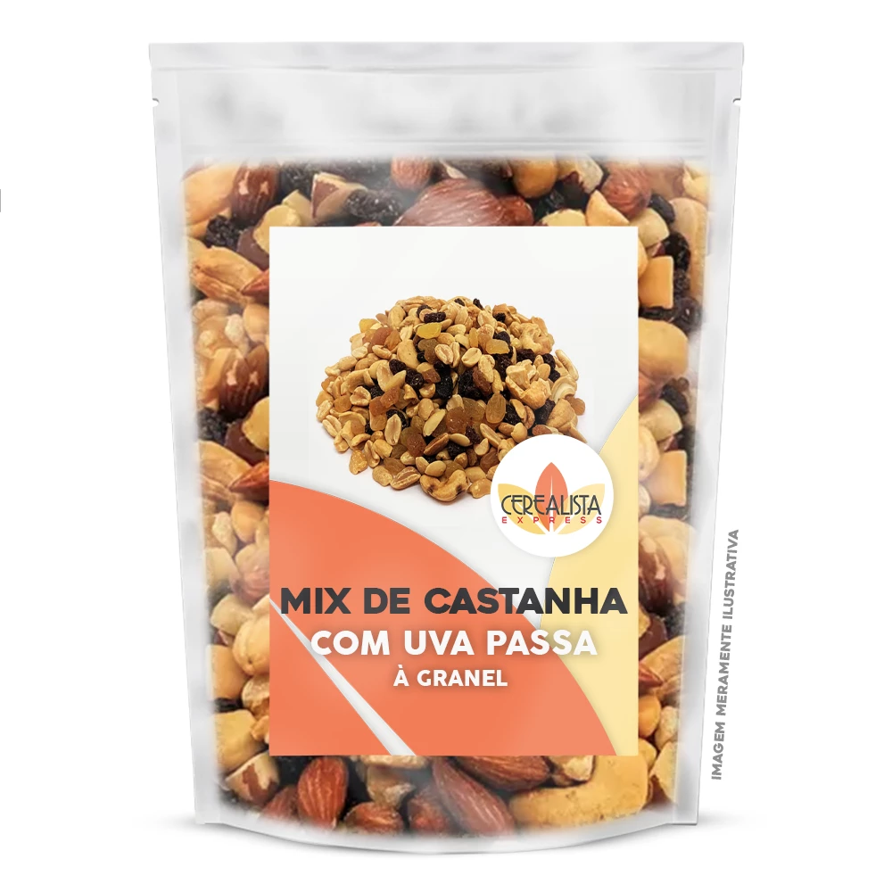 Mix de Castanha com Uva Passa