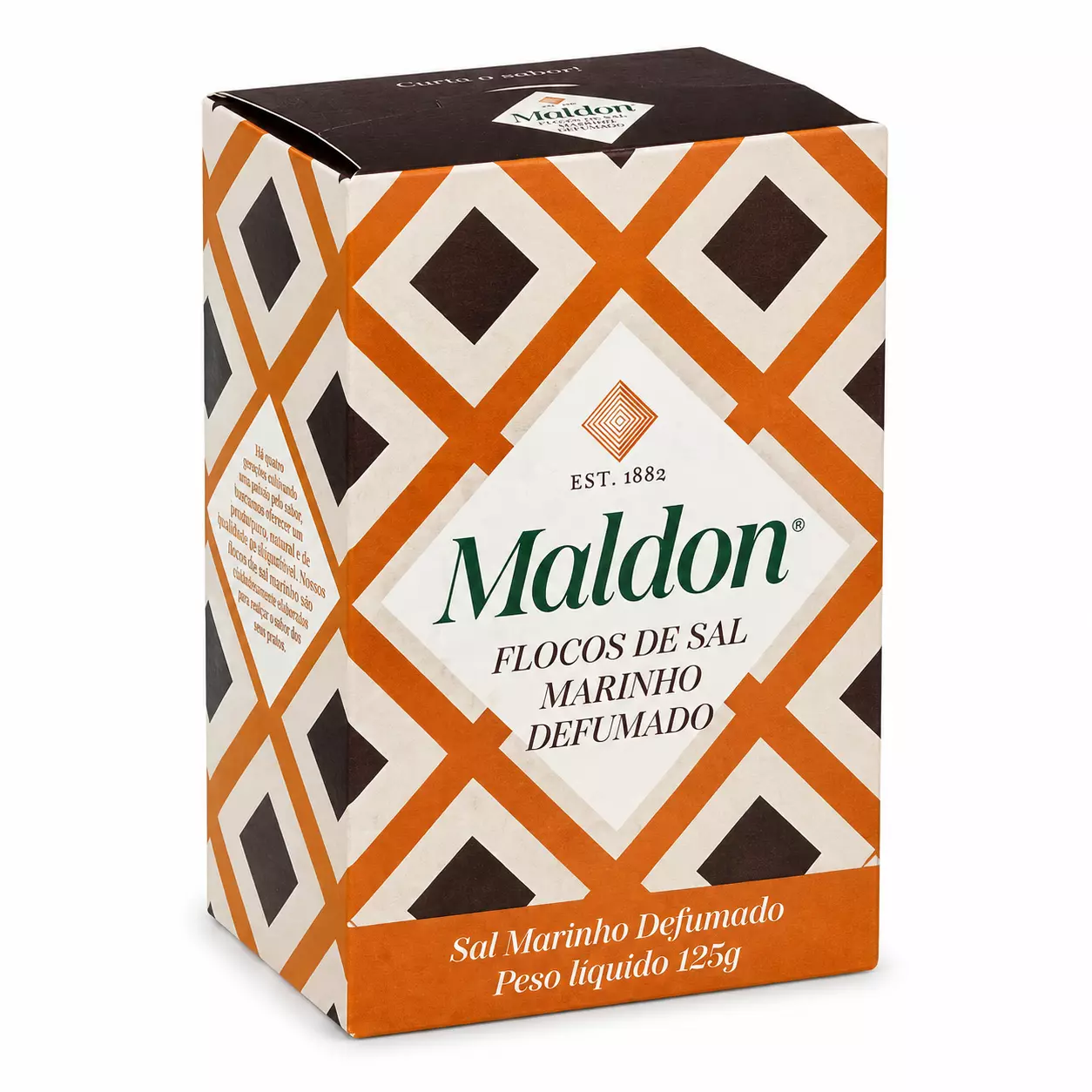 Sal Marinho Inglês em Flocos Defumado Maldon 125g