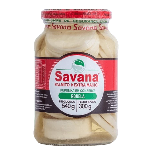 Palmito Pupunha Rodela Savana 300g 